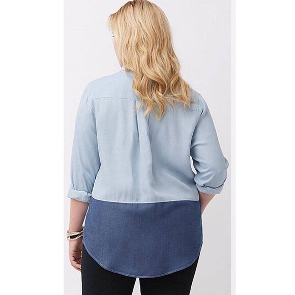 Lane Bryant Tunic Shirt Size 20 Oversized  Long Sleeve Like New - Picture 2 of 16